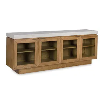 Adanworth Contemporary Accent Cabinet With Matte Black Accents 1