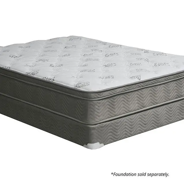 Aleksa Euro Top Mattress – White And Gray, 11-Inch Thick (Cal King, E King, Full, Queen) 1