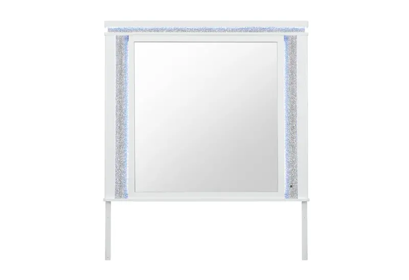 Alina White Led-Illuminated Wall Mirror 1