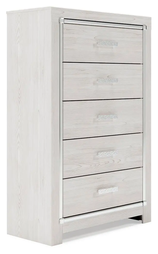 Altyra Narrow 4-Drawer Chest Of Drawers 1