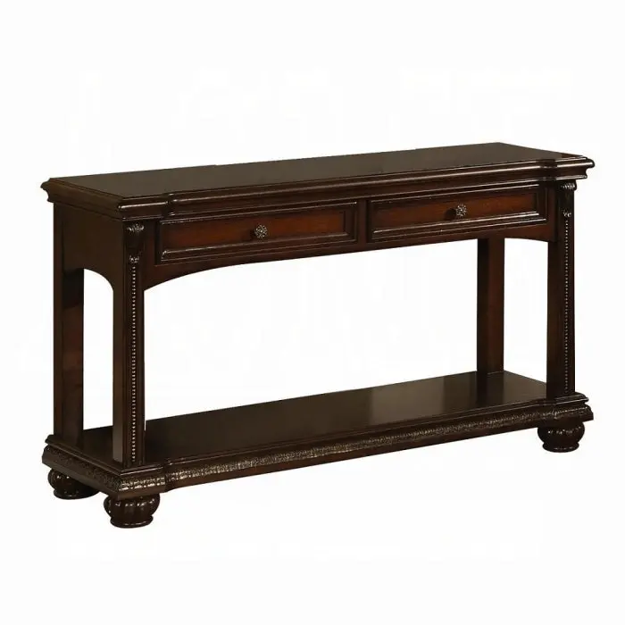 Anondale Slim Sofa Table With Cable Management Cutouts 1