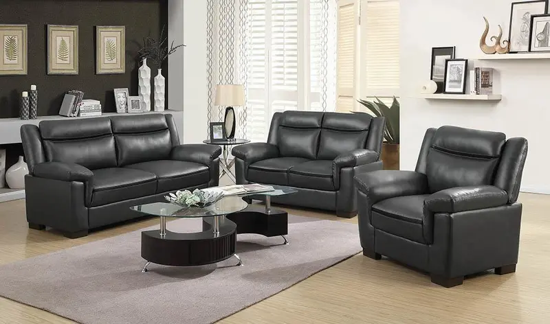 Arabella Contemporary Grey Fabric Accent Chair 1