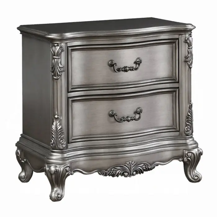 Ariadne Modern Nightstand With Drawer And Open Shelf 1