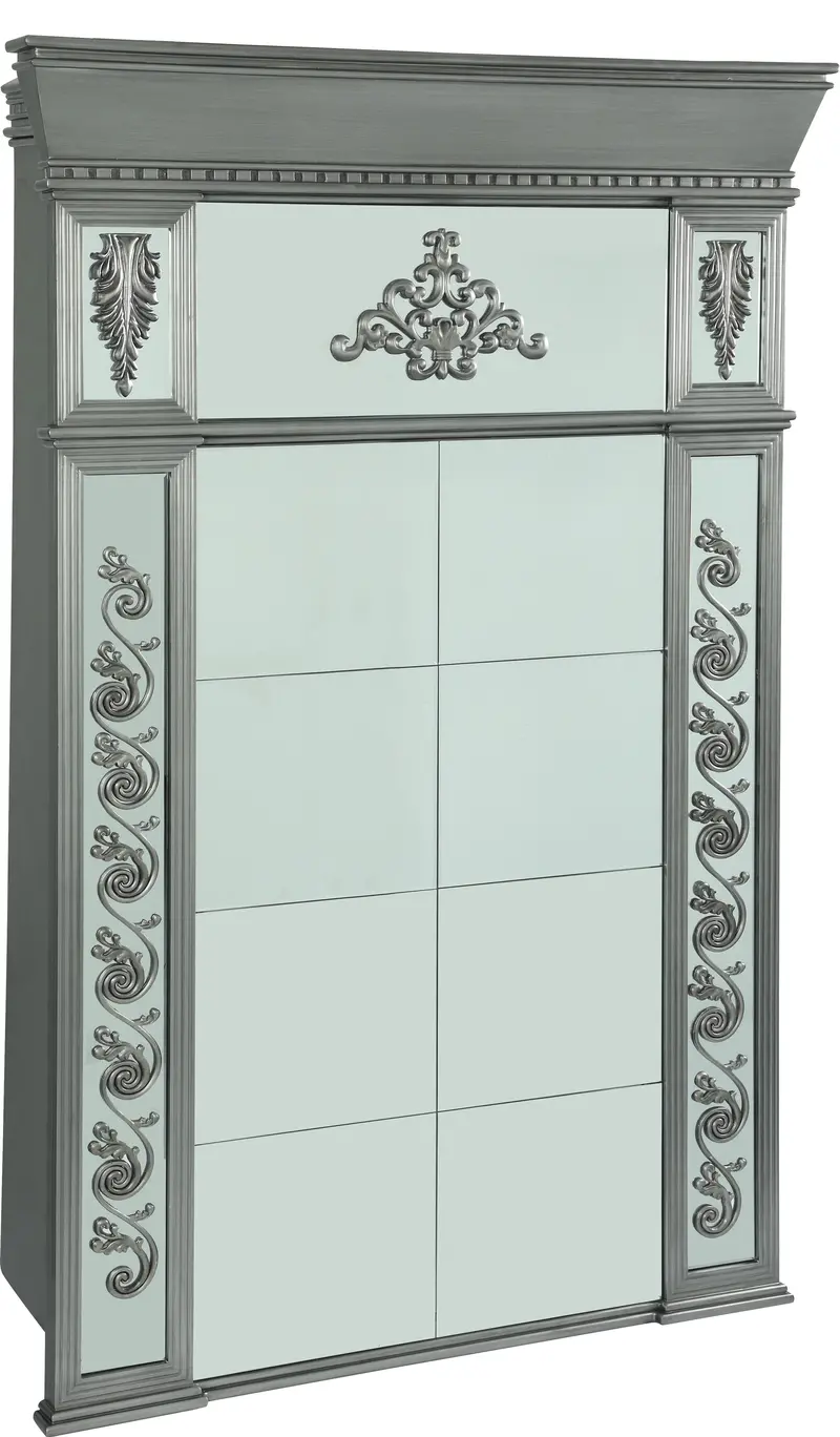 Astrid Metal-Finish Mirror – Modern Wall Decor 1