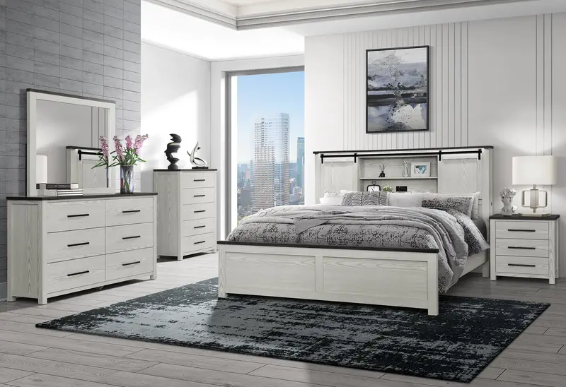 Ava Beige Queen Bedroom Collection 1