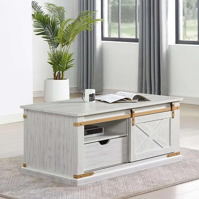Bacerra Round Coffee Table With Lower Shelf 1