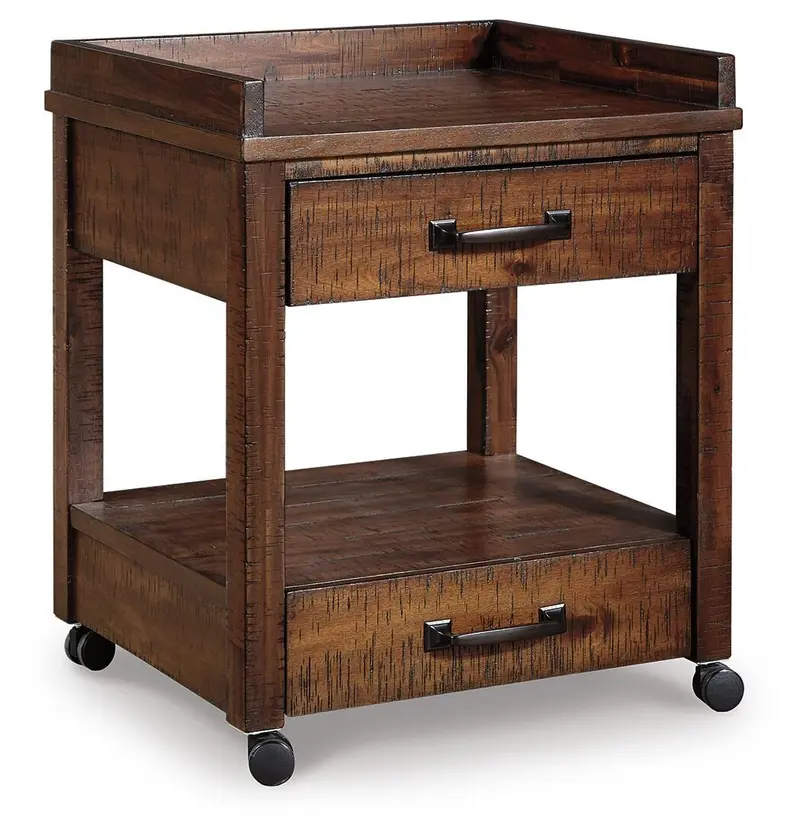 Baldridge Compact Printer Stand With Cable Management 1