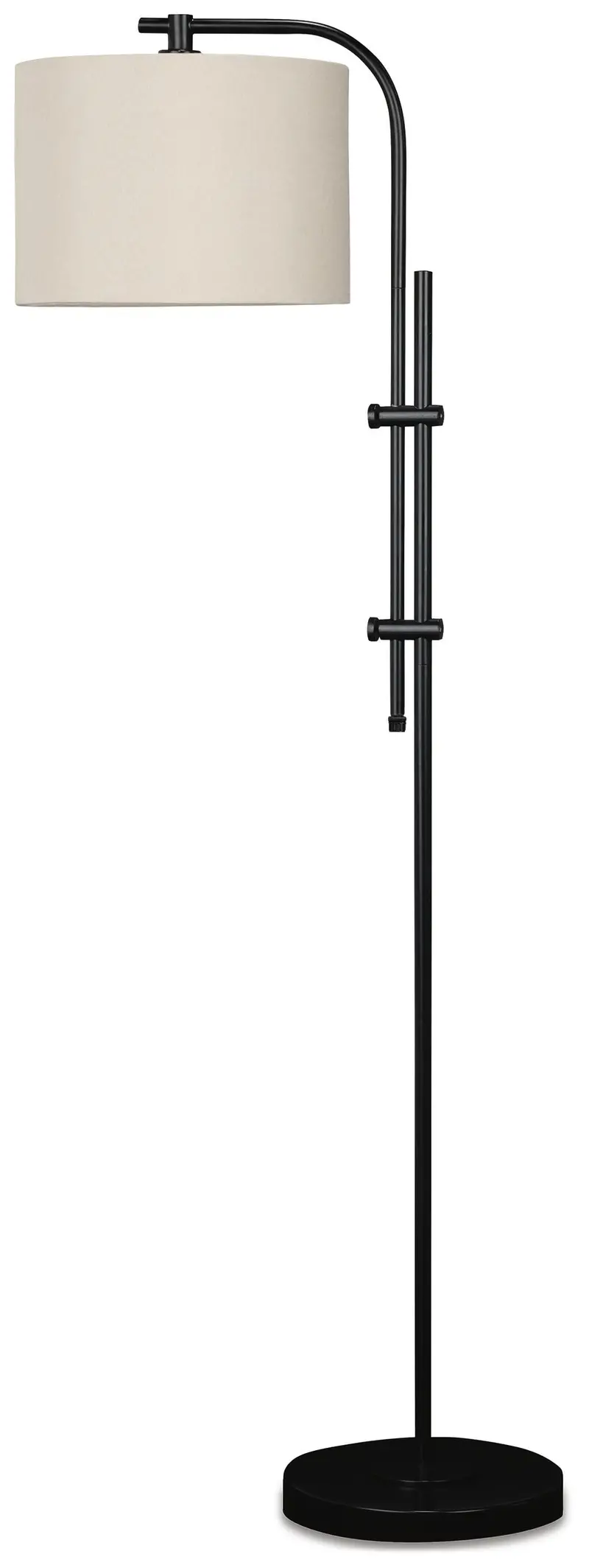 Baronvale Adjustable Floor Lamp With Fabric Shade 1