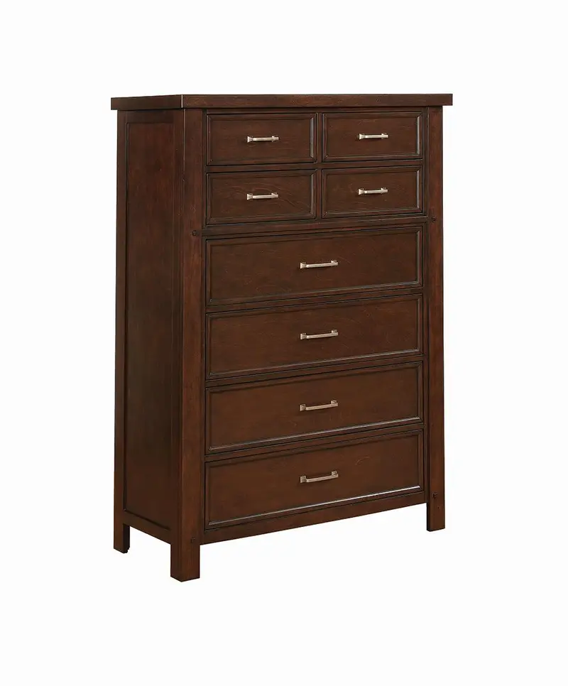 Barstow Pinot Noir Transitional 6-Drawer Chest 1