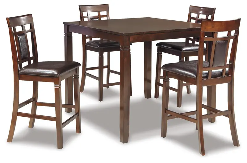Bennox Counter-Height Dining Set: Table & Bar Stools (5-Piece) 1