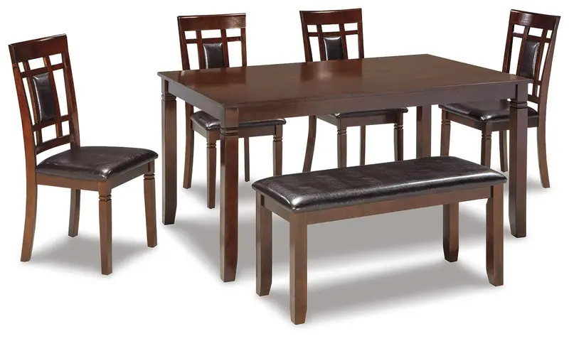 Bennox Dining Set: Table, Chairs & Bench (6-Piece) 1