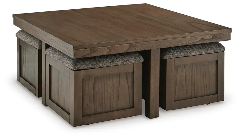 Boardernest Coffee Table With Integrated Stools – Multi-Functional Design 1