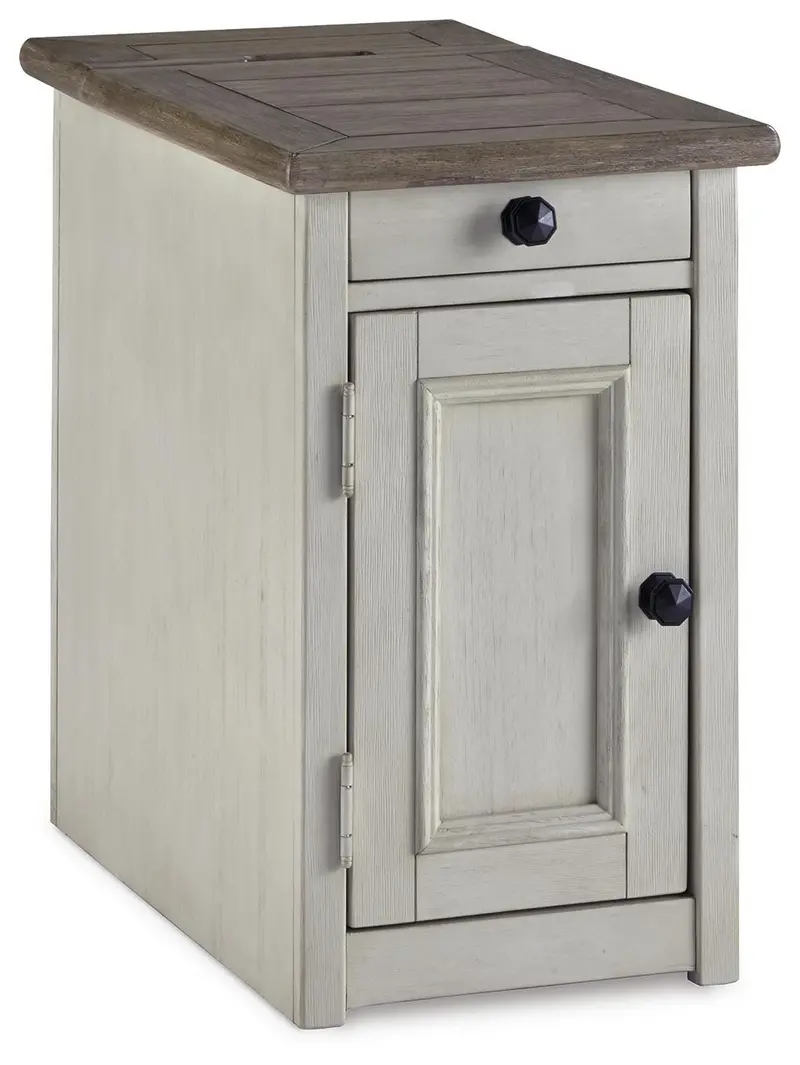 Bolanburg Charging End Table – Usb Ports & Electrical Outlets Built-In 1