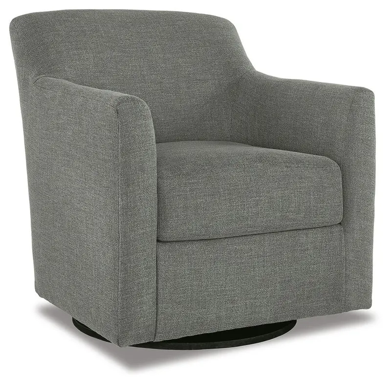Bradney Rotating Accent Chair With Upholstered Seat 1
