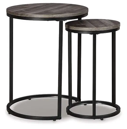 Briarsboro Round Accent Tables (Set Of 2) – Rustic Chic Style 1