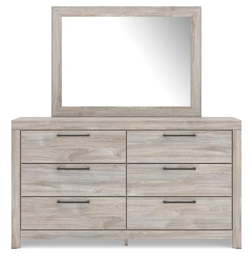 Broachmyn Dresser With Matching Wall-Mounted Mirror Set 3