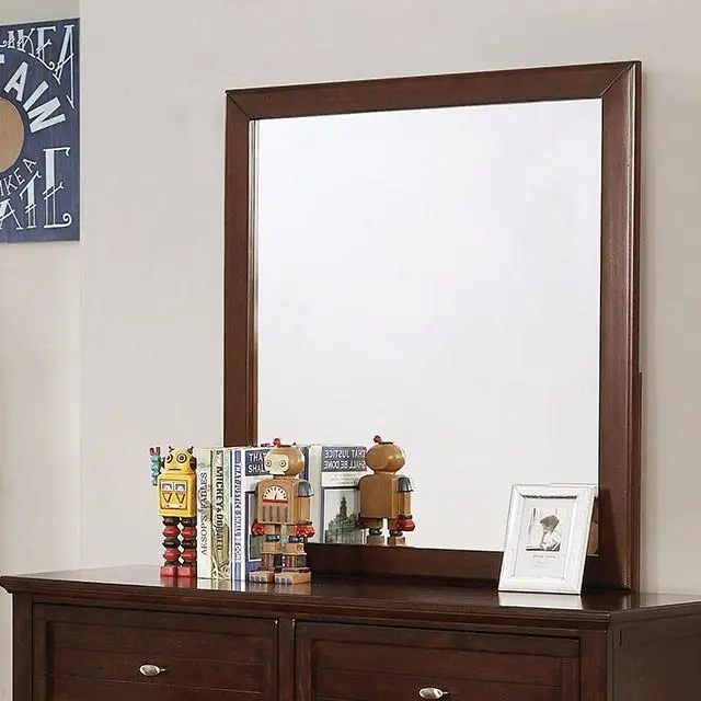 Brogan Brown Cherry Framed Mirror 1