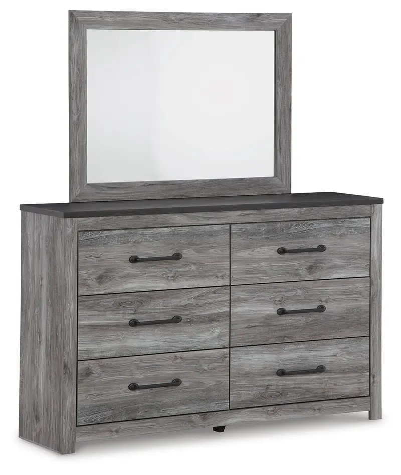 Bronyan 6-Drawer Dresser With Matching Full-Length Mirror 1