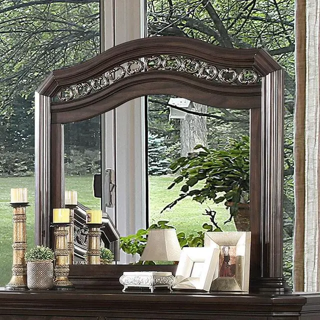 Calliope Espresso Wall Mirror – Framed Rectangular Mirror With Rich Wood Tone 1
