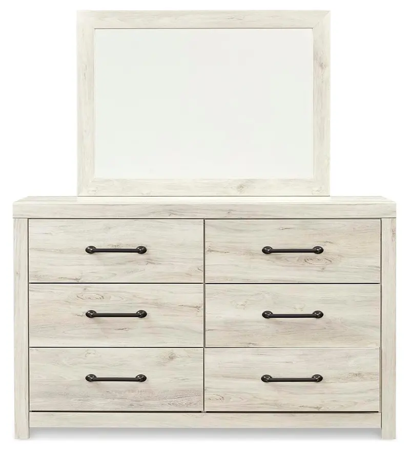 Cambeck 6-Drawer Dresser With Matching Full-Length Mirror 1