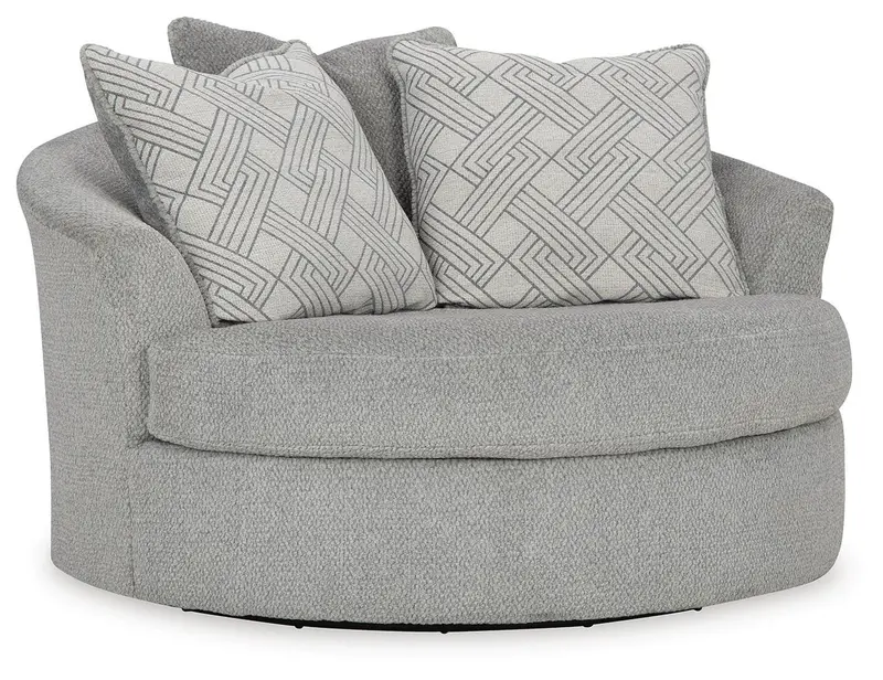 Casselbury Rotating Accent Chair With Wingback Design 1