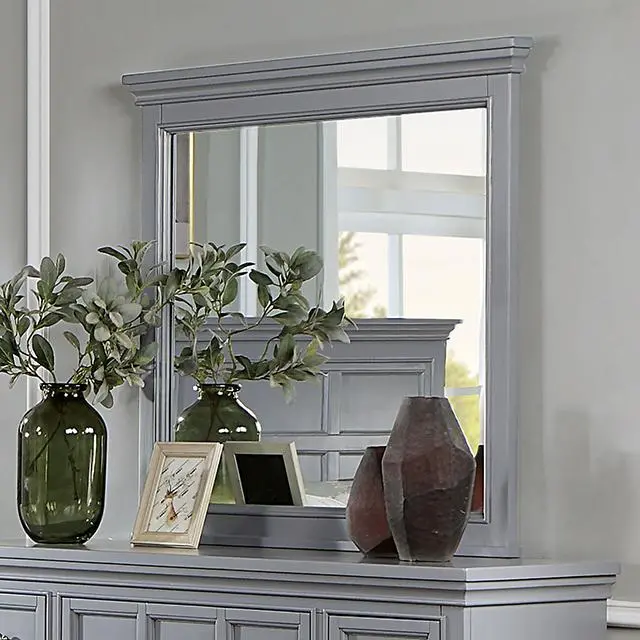Castlile Gray Rectangular Wall Mirror 1