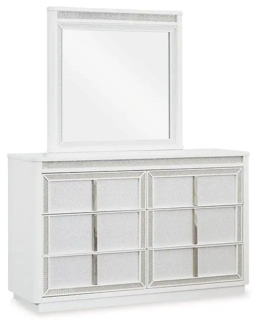 Chalanna Dresser Set With Matching Wall-Mounted Mirror 1