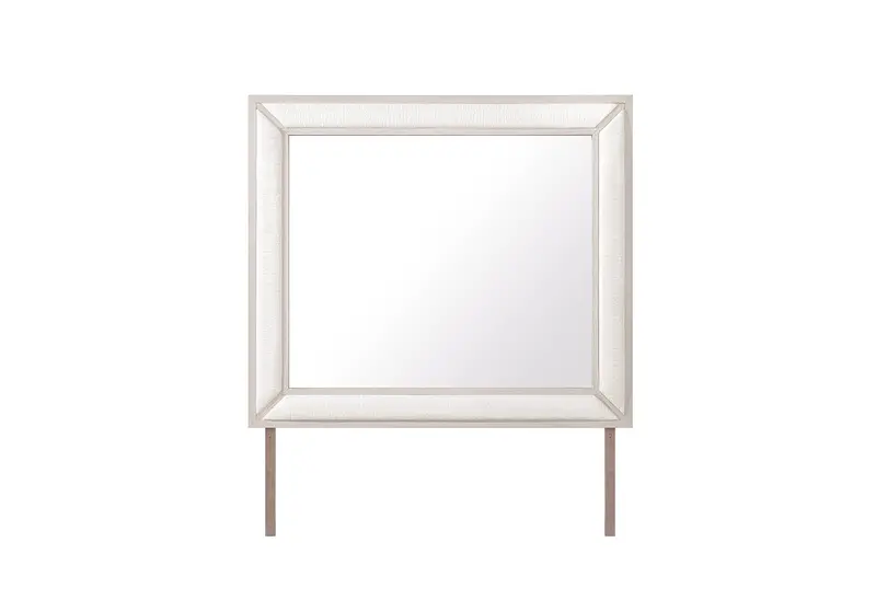 Clara Beige Upholstered Full-Length Mirror 1