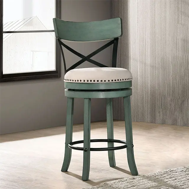 Clarence 24-Inch Swivel Barstool – Set Of Two 1