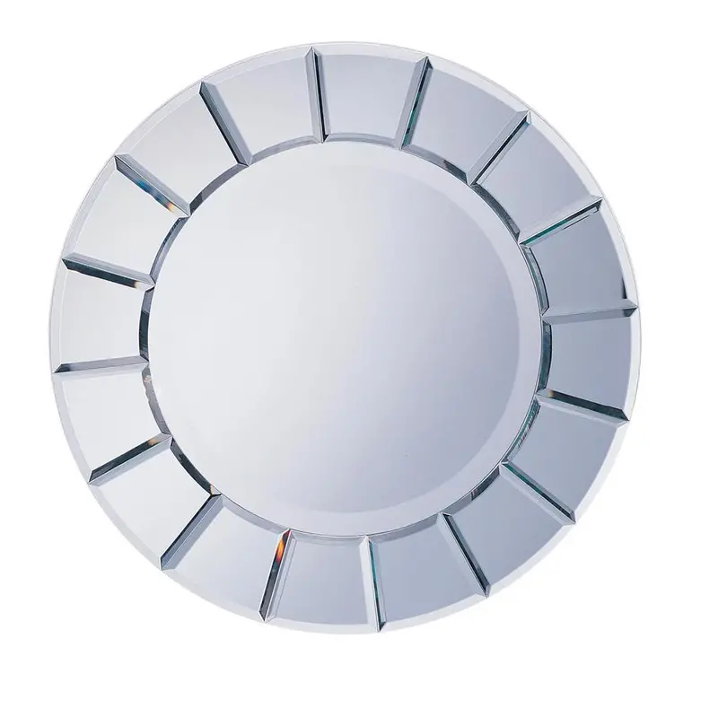 Contemporary Frameless Wall Mirror In Clear Glass 1