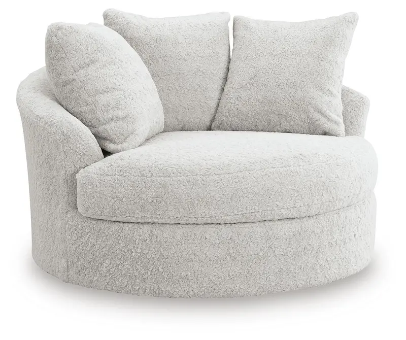Cuddle Plush Swivel Accent Chair – Oversized Design 1