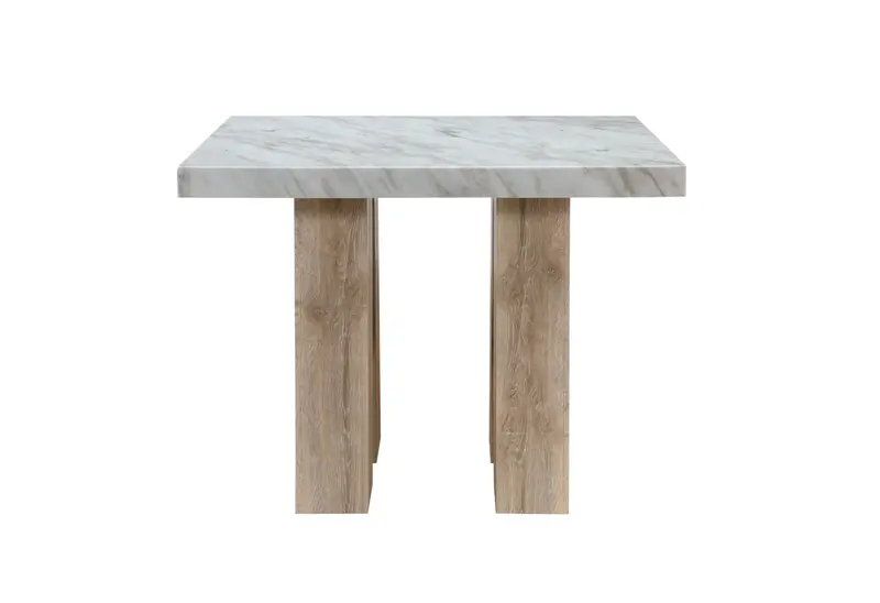 D04 Natural Wood Bar Table – Rustic Industrial Design 1
