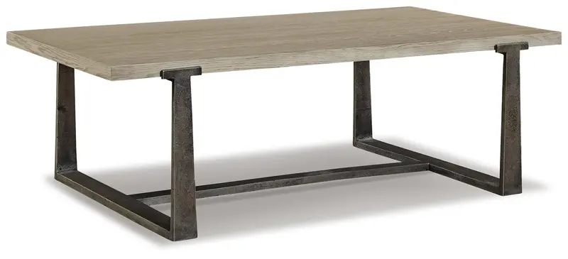 Dalenville Rustic Wood Coffee Table 1