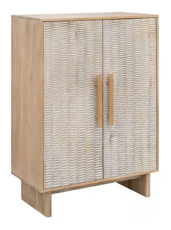 Dallinbury Slim-Footed Accent Cabinet With Open Shelving 1