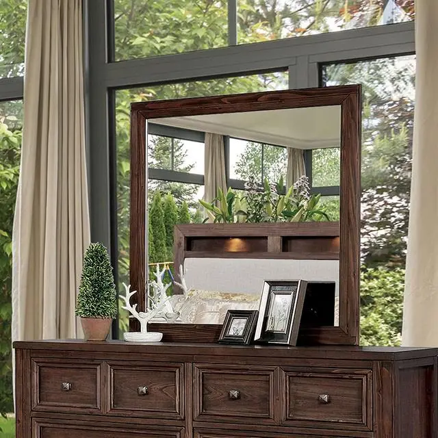 Dark Oak Full-Length Mirror – Tywyn Collection 1