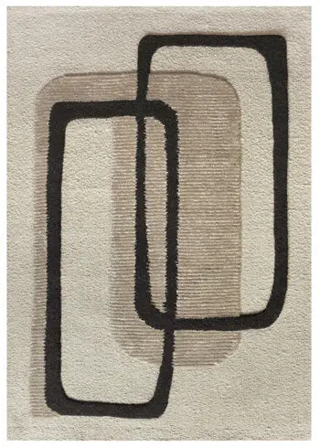 Davismour Textured Contemporary Area Rug 1