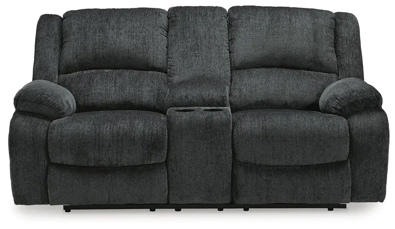Draycoll Reclining Loveseat With Integrated Console – Dual Usb Charging 1