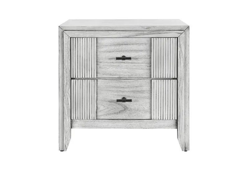 Elise Grey Nightstand 1