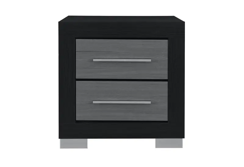 Emma Black/Grey Nightstand 1