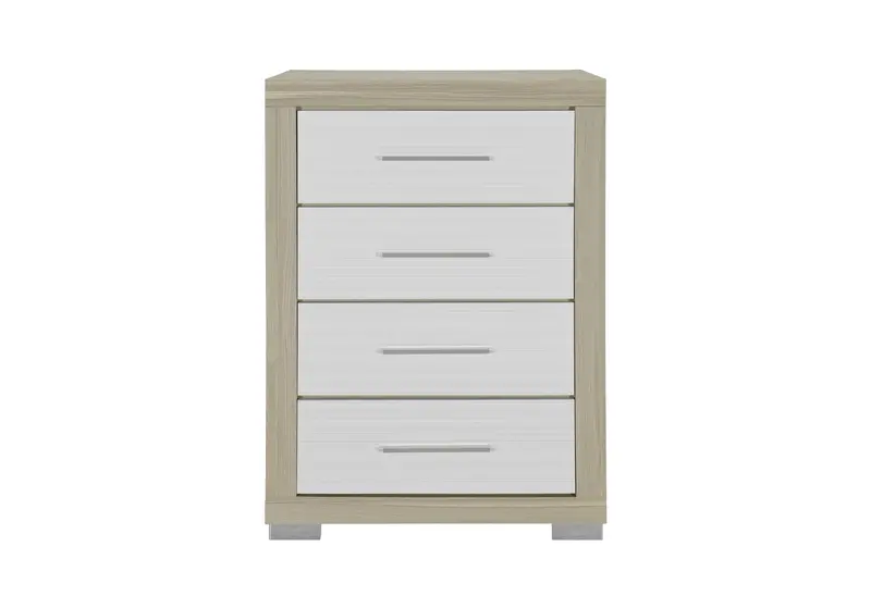 Emma Natural/White Chest Of Drawers 1