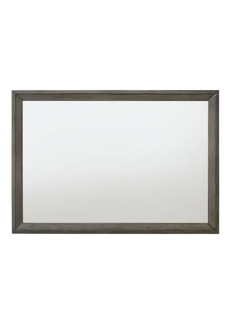 Escher Gray Oak Framed Wall Mirror 1