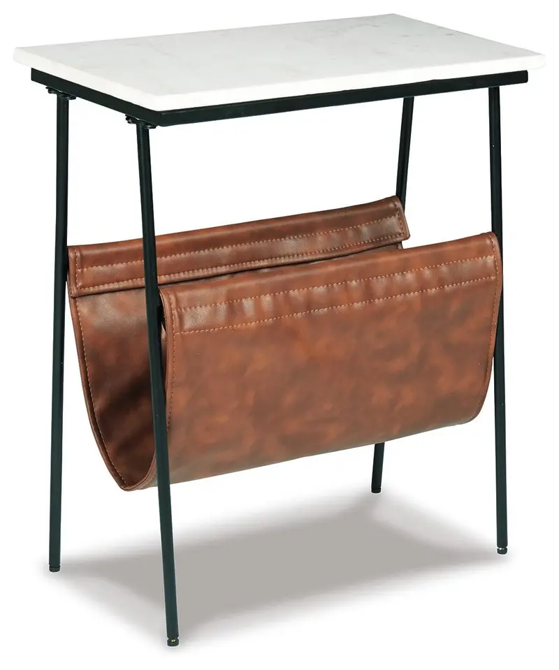 Etanbury Round Wood Accent Table With Pedestal Base 1