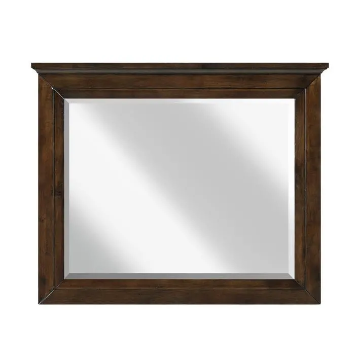 Eunice Espresso-Finished Wall Mirror – Bedroom Accent 1