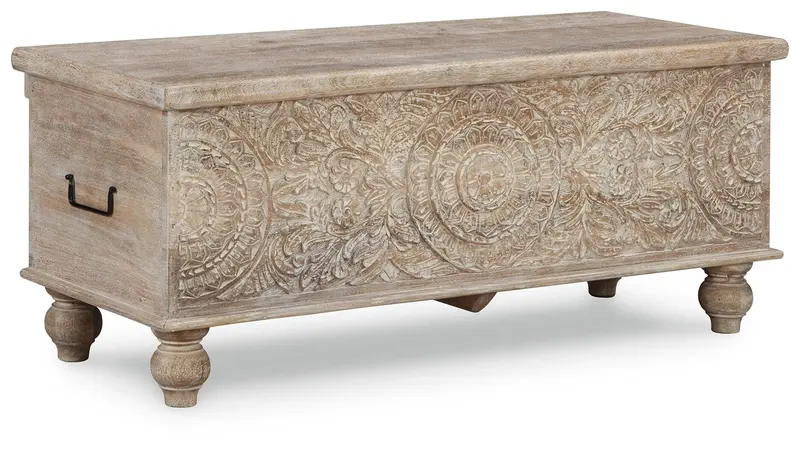 Fossil Ridge Upholstered Storage Bench – Entryway Or Bedroom Seating With Hidden Compartment 1