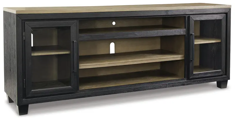 Foyland Extra-Large 83-Inch Tv Stand – Media Console With Open Shelving 1