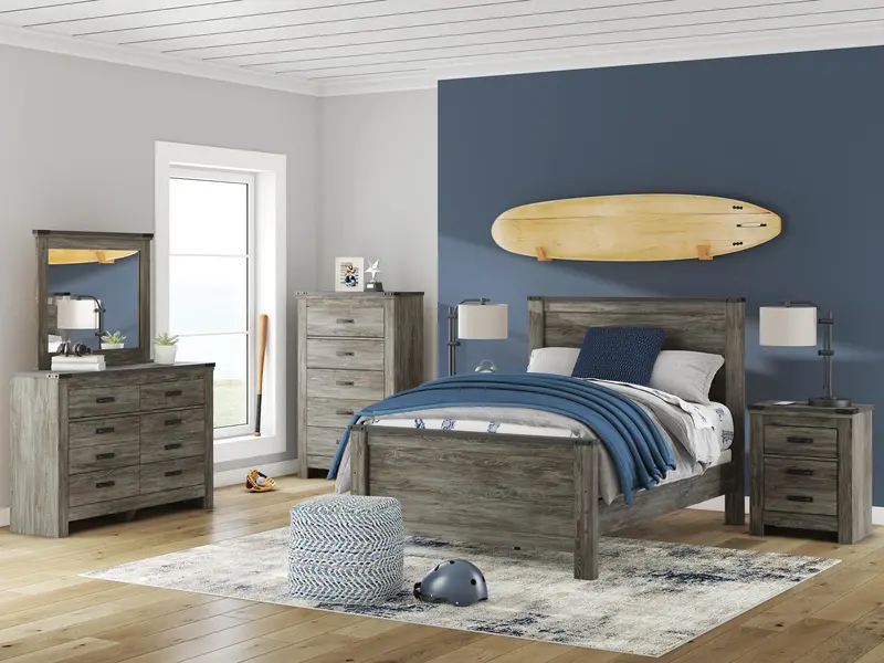 Frandern Wide Dresser – 6-Drawer Bedroom Storage Cabinet 1