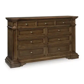 Frantanna 6-Drawer Dresser With Matching Wall Mirror 1