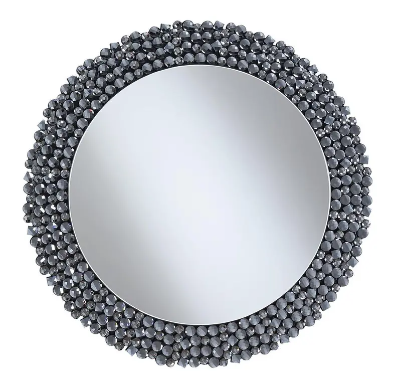 G960077 Contemporary Silver-Finished Wall Mirror 1