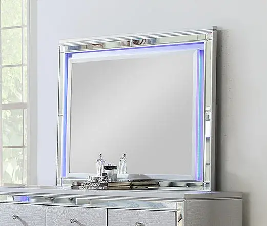 Galaxy Home Sterling Framed Silver Wall Mirror 1
