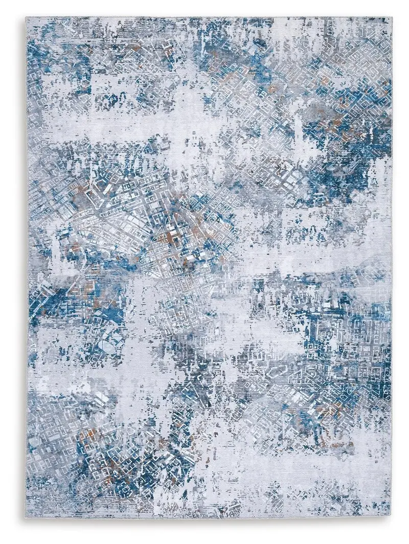 Garyard Easy-Clean 5' X 7' Area Rug – Machine-Washable Indoor Mat 1